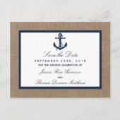 ザネイビーいかりオンバーラップビーチ結婚式コレクション 案内ポストカード (正面)