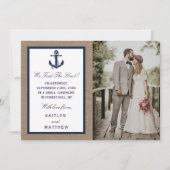 ザネイビーいかりオンバーラップビーチ結婚式コレクション 案内状 (正面)