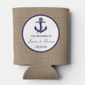 ザネイビーいかりオンバーラップビーチ結婚式コレクション 缶クーラー (裏面)