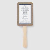 ザネイビースターフィッシュバーラップビーチ結婚式コレクション ハンドファン (裏面)