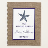 ザネイビースターフィッシュバーラップビーチ結婚式コレクション プランナー手帳 (正面)