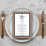 ザネイビースターフィッシュバーラップビーチ結婚式コレクション メニュー<br><div class="desc">バーラップビーチ結婚式コレクションの海軍のヒトデは、海でロマンチックな結婚を計画しているカップルに最適である。素朴なラップ効果の背景与えは、これらのメニューはボホ感じシックで航海の、ネイビーブルーは新鮮で色のスキームは、あなたの全体で使用することができます。かわいいヒトデはどんなビーチ結婚式にも最適な仕上げtouchエレガントである。これらのメニューパーソナライズされたは、あなたの特別な機会に使用することができ、任意の結婚ブライダルシャワー、婚約パーティ、誕生日パーティーや多くの多くの場合、完璧なメニューテンプレートを作る。※Zazzleは印刷メニューのみを販売しており、バーラップ材を一切使用し実在ていない。</div>
