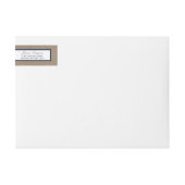 ザネイビースターフィッシュバーラップビーチ結婚式コレクション ラップアラウンドラベル (正面)