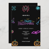 ザネオ最高のンハロウィン招待状 招待状 (正面/裏面)
