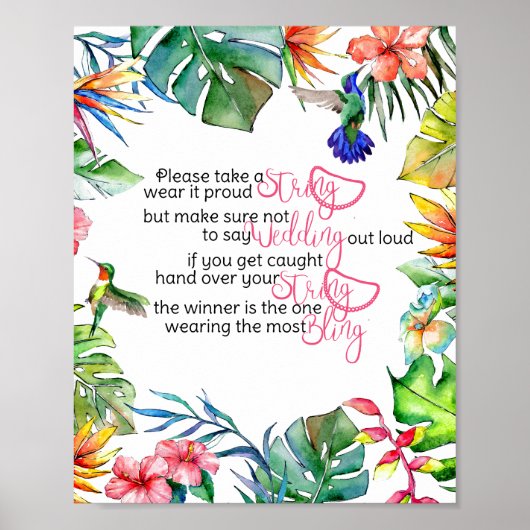 ザネックレスゲームトロピカルゲーム ポスター (正面)