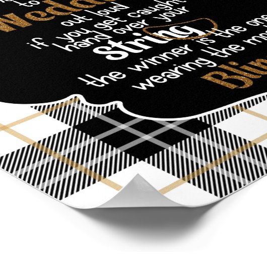 ザネックレスゲームフランネルアンドフロストブライダルシャワー ポスター (角)