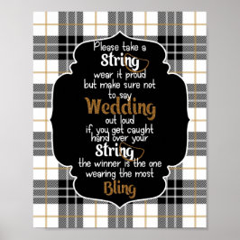 ザネックレスゲームフランネルアンドフロストブライダルシャワー ポスター