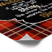 ザネックレスゲームレッドフランネルブライダルシャワーゲーム ポスター (角)