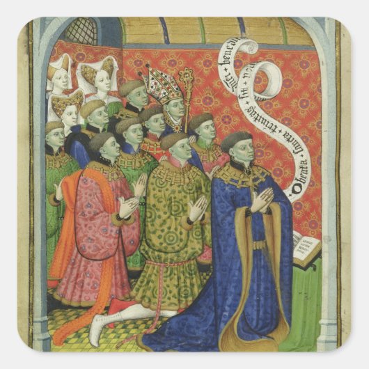 ザネヴィルファミリーアット祈りの言葉 スクエアシール (正面)