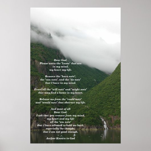 ザノット祈りの言葉大 ポスター (正面)