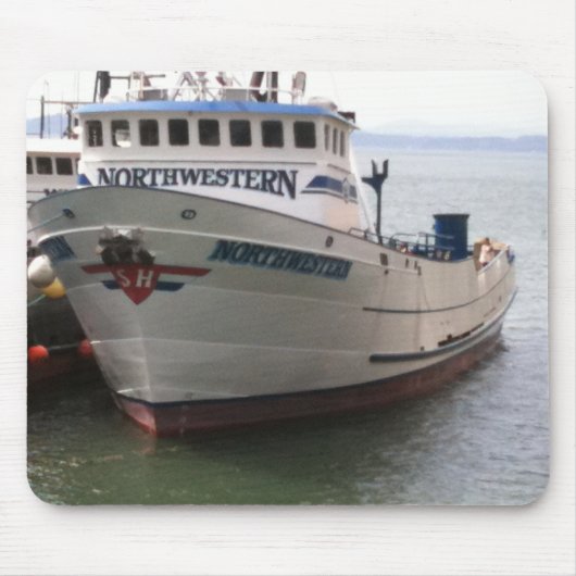 ザノースウエスタン魚釣りボート マウスパッド (正面)