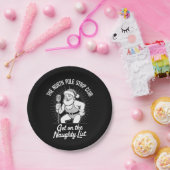 ザノースポールストリップクラブクリスマスサンタ踊り ペーパープレート (パーティー)