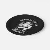 ザノースポールストリップクラブクリスマスサンタ踊り ペーパープレート (アングル)