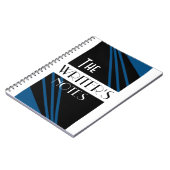 ザノートズブルースタイリッシュ白黒 ノートブック (左側)