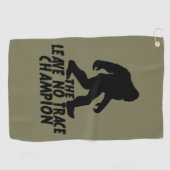 ザノー離れトレースチャンピオンおもしろいビッグフット ゴルフタオル (横)