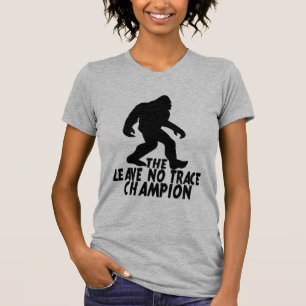 ザノー離れトレースチャンピオンおもしろいビッグフット Tシャツ