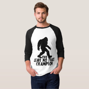 ザノー離れトレースチャンピオンおもしろいビッグフット Tシャツ
