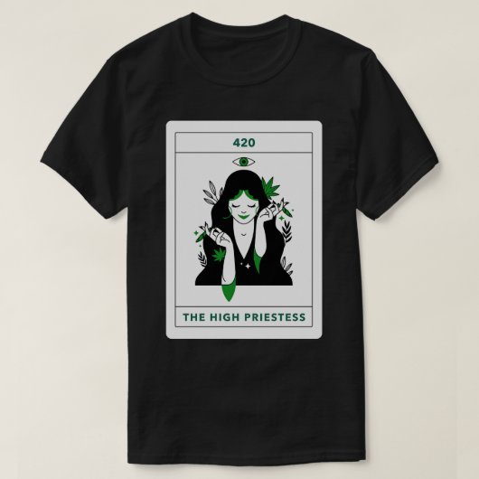 ザハイエミントスタロットd女神 tシャツ (デザイン正面)