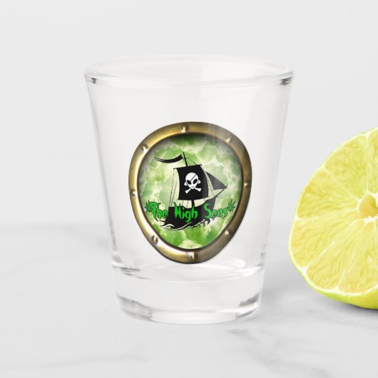 ザハイシーズポッドキャスト ショットグラス (正面)