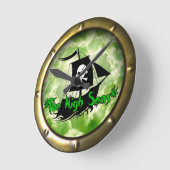 ザハイシーズポッドキャスト ラウンド壁時計 (傾斜)