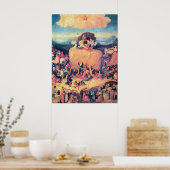 ザハイワイントリプチチプリント ポスター (キッチン)