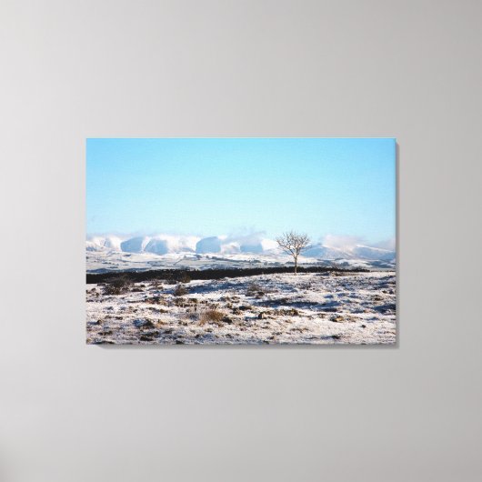 ザハウギルフェルスウィンターイングランドホリデーカード キャンバスプリント (正面)