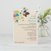 ザハウスクーのまわりにルズウェディングシャワー招待状 招待状 (スタンド正面)