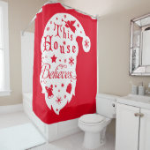 ザハウスサン信じタシルエット シャワーカーテン (インサイチュ)