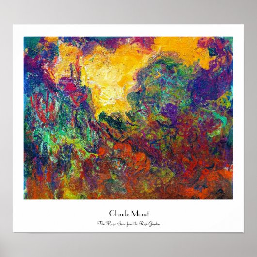 ザハウスセンドザハウスガーデンクロードモネ ポスター (正面)