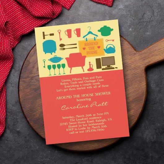 ザハウスブのまわりにリダルシャワーの招待状 招待状