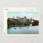 ザハウスモホーク湖， NY 1910ヴィンテージ ポストカード (正面/裏面)