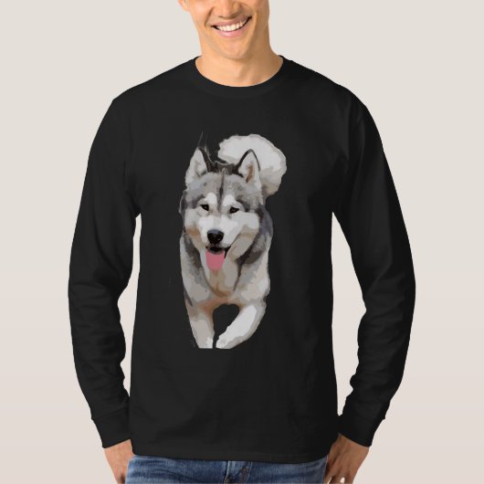 ザハスキー歩く Tシャツ (正面)