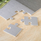 ザハッピーガーベラカラフルフラワー+名前をカスタムする ジグソーパズル (側面)