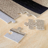 ザハッピーガーベラカラフルフラワー+名前をカスタムする ジグソーパズル (側面)