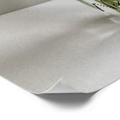 ザハッピーガーベラカラフルフラワー+名前をカスタムする ポスター (角)