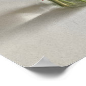 ザハッピーガーベラカラフルフラワー+名前をカスタムする ポスター (角)