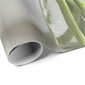 ザハッピーガーベラカラフルフラワー+名前をカスタムする ラッピングペーパー (ロールコーナー)