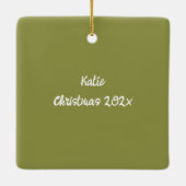 ザハッピースロッスデジタルアーパーソナライズされたト セラミックオーナメント (裏面)