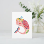 ザハッピーピンククジラ ポストカード (スタンド正面)