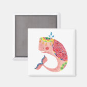 ザハッピーピンククジラ マグネット (正面/裏面)