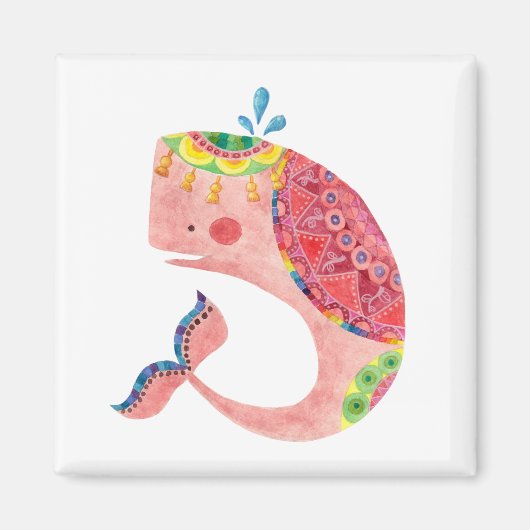 ザハッピーピンククジラ マグネット (正面)