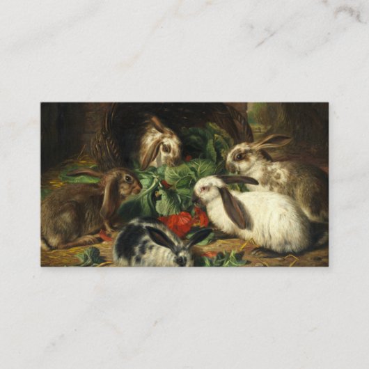 ザハッピーファミリーオブラビットバイアルフレッド理容師 名刺 (正面)