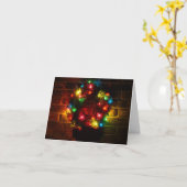 ザハッピーホリデーリースグリーティングカード カード (黄色い花)