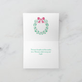 ザハッピーホリデーリースグリーティングカード カード (内部)