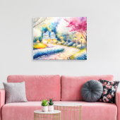 ザハッピーヴィレッジ キャンバスプリント (インサイチュ (リビング))