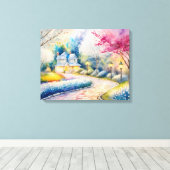 ザハッピーヴィレッジ キャンバスプリント (インサイチュ (ウッドフロア))