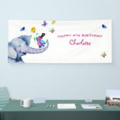 ザハッピー顔・オブ・ザ・ゾウ 横断幕 (トレードショー)