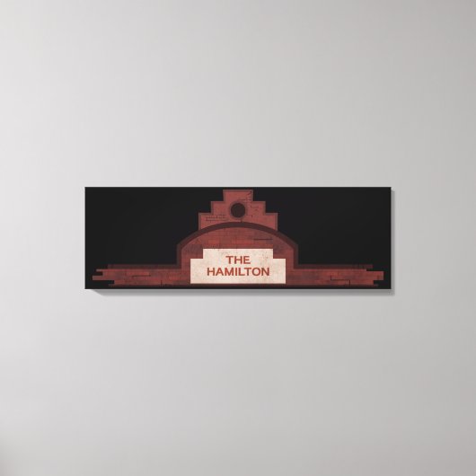 ザハミルトン建物 キャンバスプリント (正面)