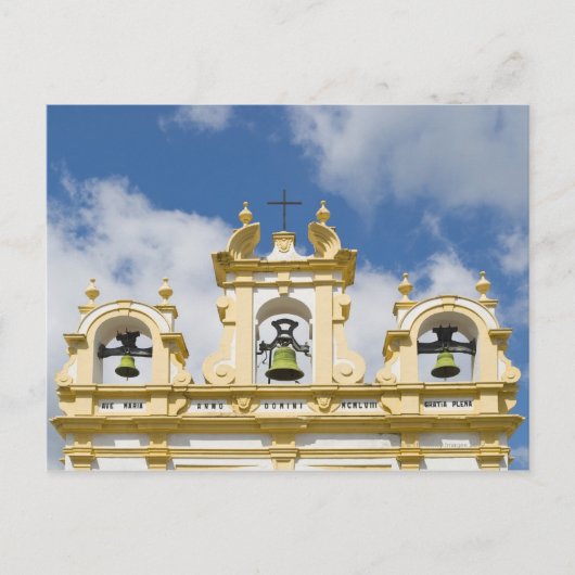 ザハラの山村にある教会の鐘楼 ポストカード (正面)