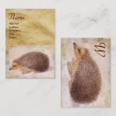 ザハリネズミのモノグラム 名刺 (正面/裏面)